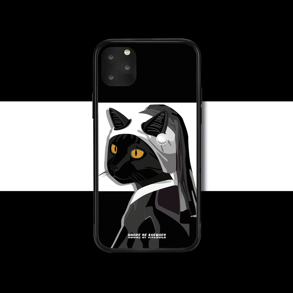 Original Design Phone Case - Cat with a Pearl Earring - Style F - House of Avenues - Designer Shoes | 香港 | 女Ã? House of Avenues