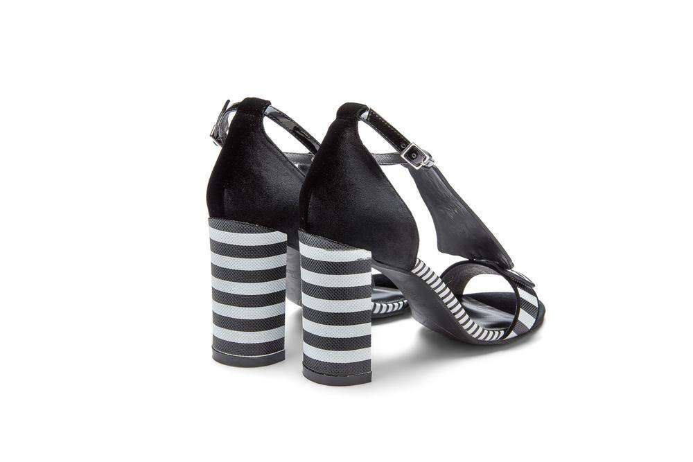 Make It Pop Again Striped Heel Sandal 4122 - House of Avenues - Designer Shoes | 香港 | 女Ã? House of Avenues