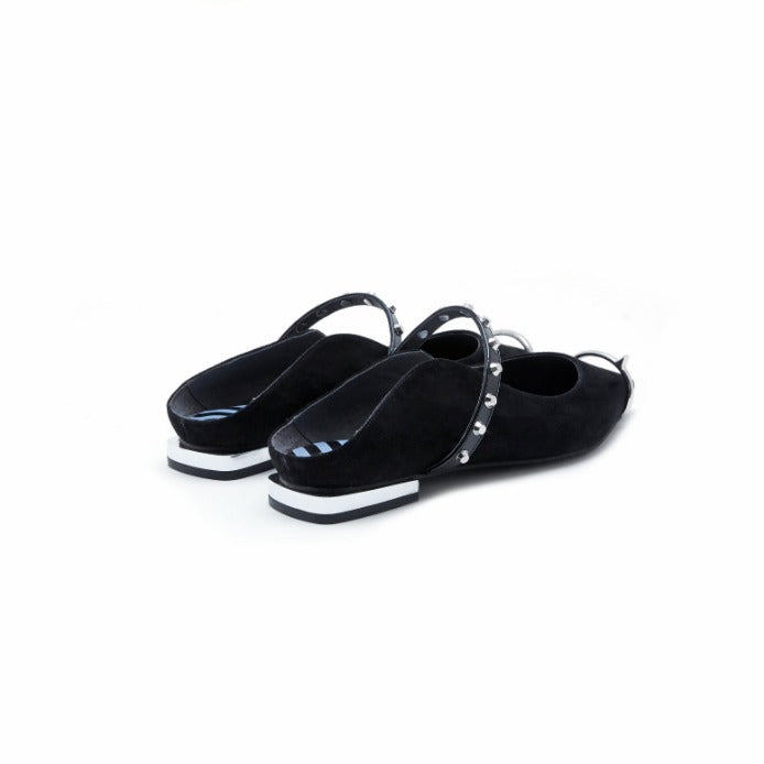 Ladies Ring Toe Black Flat Mule 4396 Black - House of Avenues - Designer Shoes | 香港 | 女Ã? House of Avenues
