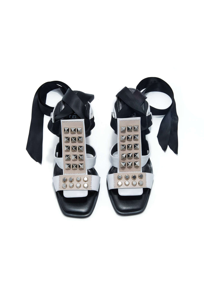 Ladies Studded & Ankle Strap Ballet Heel Sandal 4480 - House of Avenues - Designer Shoes | 香港 | 女Ã? House of Avenues